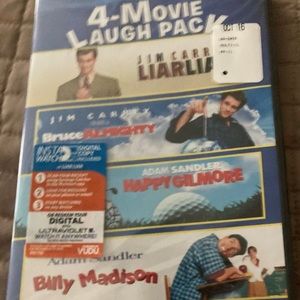 4 Movie/DVD Laugh Pack - new in plastic